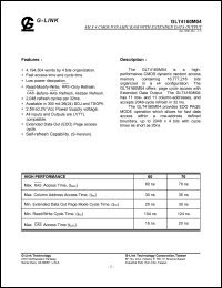 GLT4160M04E-70TC Datasheet