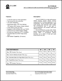 GLT4160L04-40TC Datasheet