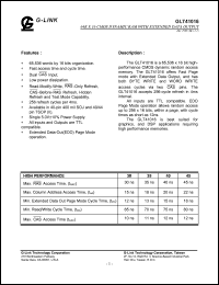 GLT41016-30J4 Datasheet