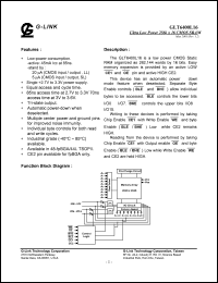 GLT6400L16SL-70TC Datasheet