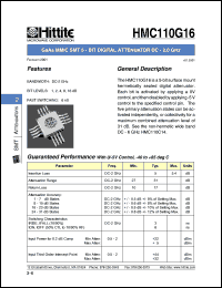 HMC110G16 Datasheet