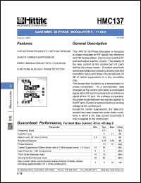 HMC137 Datasheet