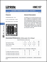 HMC157 Datasheet