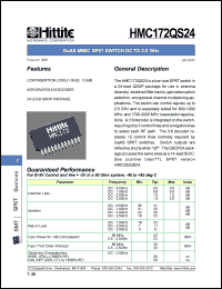 HMC172QS24 Datasheet
