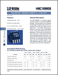 HMC189MS8 Datasheet