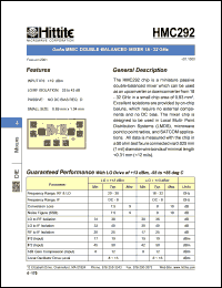 HMC292 Datasheet