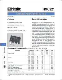 HMC221 Datasheet
