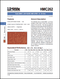 HMC262 Datasheet