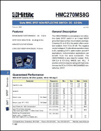 HMC270MS8G Datasheet
