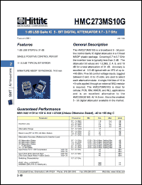 HMC273MS10G Datasheet