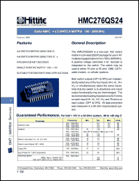 HMC276QS24 Datasheet