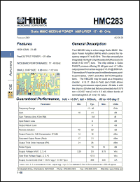 HMC283 Datasheet