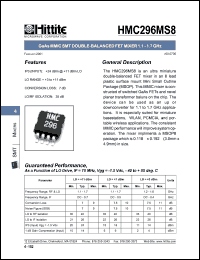 HMC296MS8 Datasheet