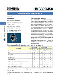 HMC304MS8 Datasheet