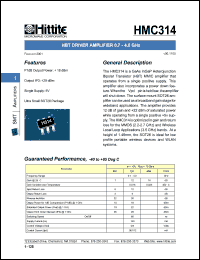 HMC314 Datasheet