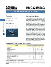 HMC324MS8G Datasheet