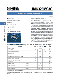 HMC326MS8G Datasheet