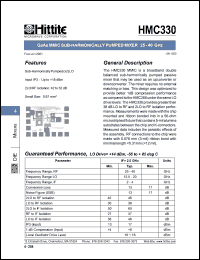HMC330 Datasheet