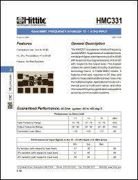 HMC331 Datasheet