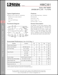 HMC361 Datasheet