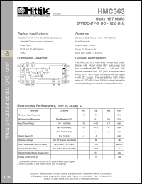 HMC363 Datasheet