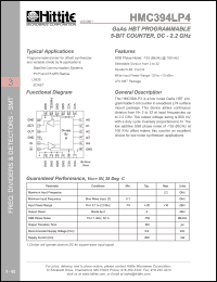 HMC393MS8G Datasheet