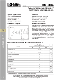 HMC404 Datasheet