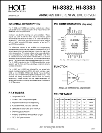 HI-8382CM-01 Datasheet