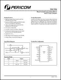 PI6C2502AW Datasheet