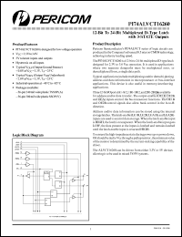 PI74ALVCT16260V Datasheet
