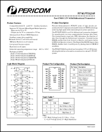 PI74LPT2Q245R Datasheet