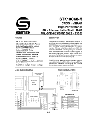 STK10C68-S20 Datasheet