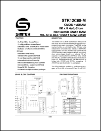 STK12C68-5K45M Datasheet