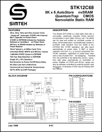 STK12C68-C35IM Datasheet