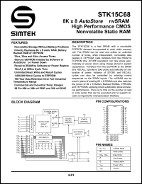 STK15C68-S25I Datasheet