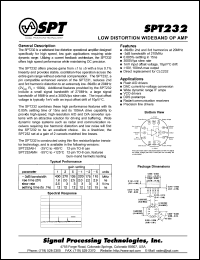 SPT232AMH Datasheet