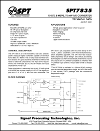 SPT7830SCS Datasheet