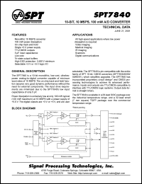 SPT7840SIS Datasheet