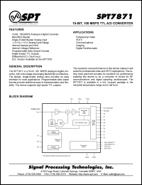 SPT7871SCU Datasheet