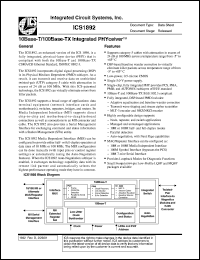 ICS1892Y-10 Datasheet