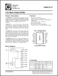 ICS9112F-17-T Datasheet