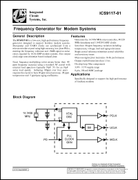 ICS9117M-01 Datasheet