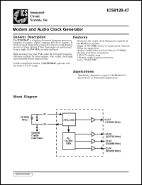 ICS9120M-09 Datasheet