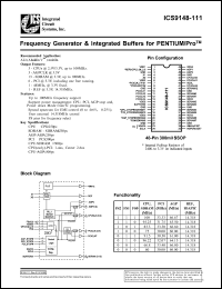 ICS9148F-37-T Datasheet