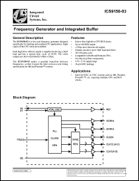 ICS9158-03CW24 Datasheet