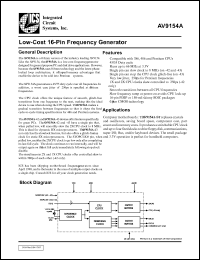 ICS9154A-10CN16 Datasheet
