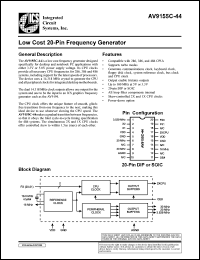 ICS9155C-44CW20 Datasheet