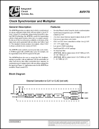 AV9170-01CS08 Datasheet