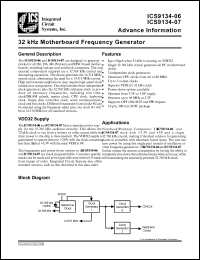 ICS9134-06M Datasheet