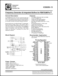 ICS9250F-11-T Datasheet